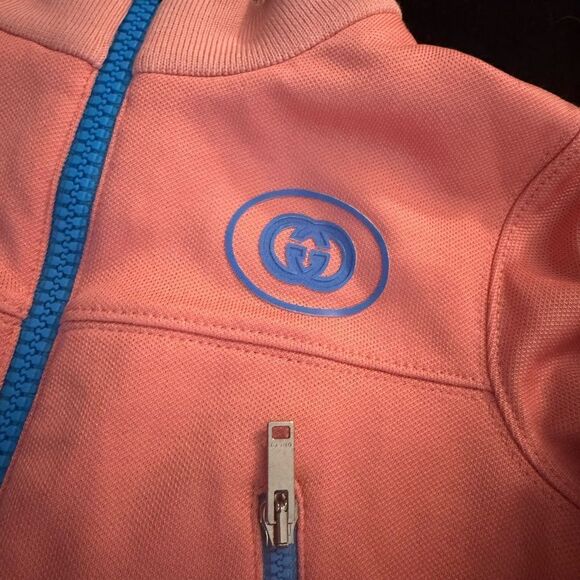 Brand new Gucci baby Pink Jacket with Blue Accents 12/18 months - Picture 2 of 6